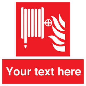 Custom Fire hose reel Sign